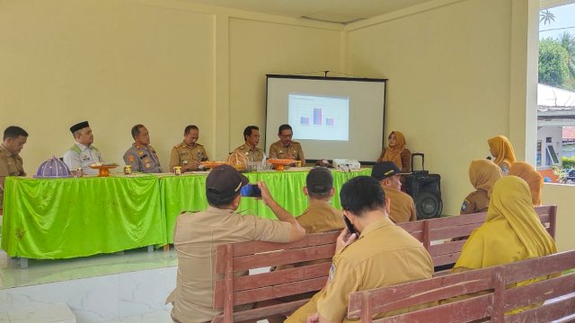 Kegiatan lokakarya mini lintas sektor triwulan IV Puskesmas Batumalonro, Desa Batumalonro, Senin (31/10/2022) kemarin/Ist