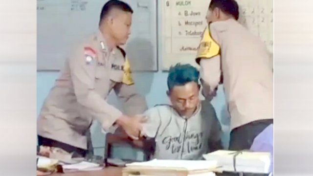 Ketiduran di Lokasi Usai Mencuri, Saat Bangun Maling Ini Langsung Diborgol Polisi
