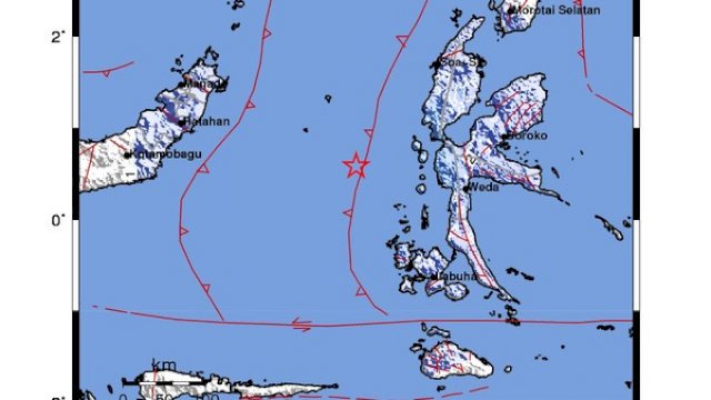 Gempa Magnitudo 5,5 dan 5 Guncang Maluku dan Ternate