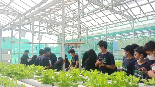 SMP Islam Athirah Bukit Baruga mengadakan fieldtrip atau studi lapangan di Perkebunan Baitul Halaqah, Tanralili, Kabupaten Maros/Ist