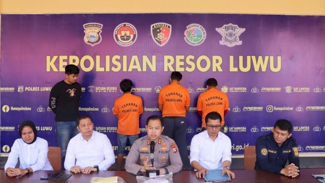 Eskpose kasus kekerasan seksual di Mapolres Luwu yang dipimpin oleh Kapolres Luwu, AKBP Arisandi (ist)