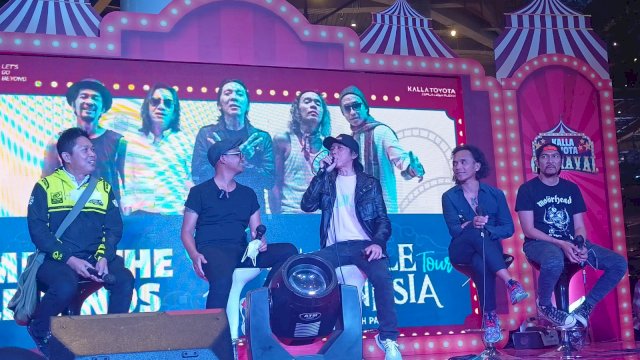 Slank saat Meet & Greet bersama para Fans di Mall Nipah Makassar. Foto: Portalmedia/Al Fath