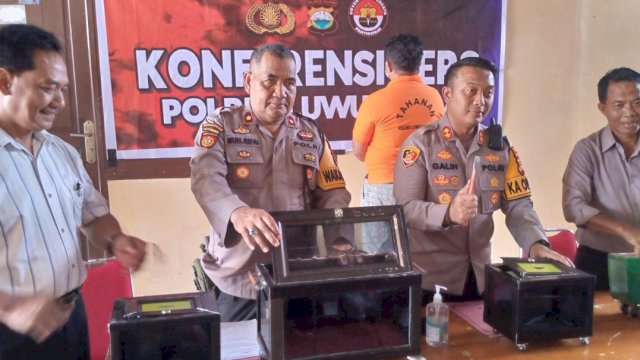 Polres Luwu Utara, AKBP Galih Indragiri saat jumpa pers, Kamis 10 November 2022/Ist