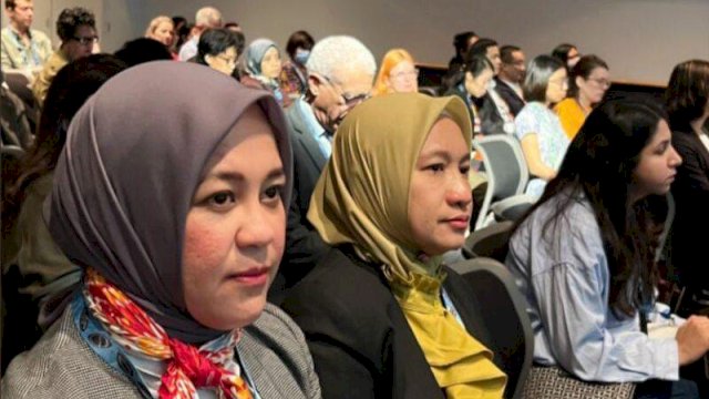 Wakil Wali Kota Makassar, Fatmawati Rusdi, saat mengikuti Kelas Gender Transformative Disaster Risk Reduction, di Australia. Foto: dok