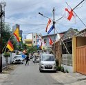  Bendera Belanda, Jepang dan Portugal Berkibar di Lorong Makassar, Tradisi Piala Dunia yang Berlangsung Sejak 1986