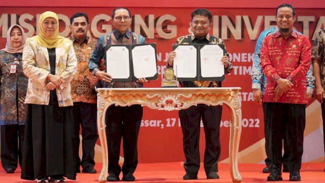 Gubernur Sulawesi Selatan (Sulsel) Andi Sudirman Sulaiman menghadiri misi dagang dan investasi Provinsi Jawa Timur dengan Provinsi Sulawesi Selatan, di Hotel Claro, Kamis 17 November 2022/Ist