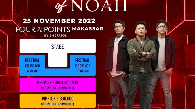 Saksikan Kedatangan NOAH di Kota Daeng 25 November Mendatang