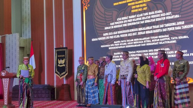 Pelantikan Pengurus FSKN Sulsel periode 2022-2027 di Rumah Jabatan Gubernur Sulsel (Portal Media/Al Fath)