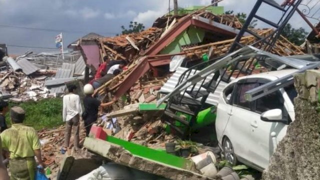 Kondisi gempa Cianjur. Foto: ist