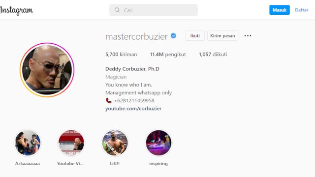 Akin Instagram Deddy Corbuzier (SS)