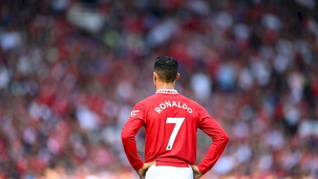 Ronaldo berseragam Manchester United. 