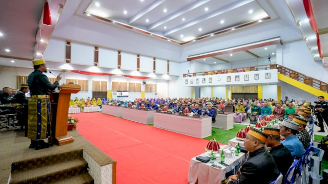 Rapat Paripurna DPRD Kabupaten Kepulauan Selayar, dalam rangka 417 Tahun Kabupaten Kepulauan Selayar di Ruang Pola Kantor Bupati Kepulauan Selayar, Jum'at (25/11/2022)/IST