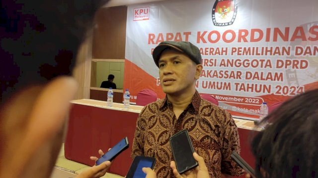 Komisioner KPU Kota Makassar, Gunawan. Foto: Portalmedia/Al Fath