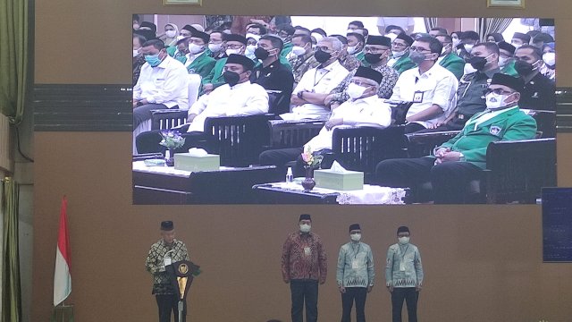 Pengukuhan pengurus KDEKS yang berlangsung di Gedung Auditorium Al Jibra, Kampus 2, Universitas Muslim Indonesia (UMI), Sabtu (3/12/2022)/IST