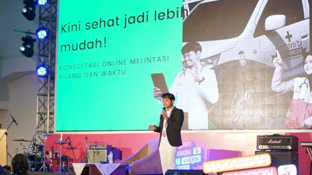 Aplikasi Telemedicine Homecare Dottoro'ta diperkenalkan dalam acara Makassar Passion & Tech Week 2022. Foto: dok