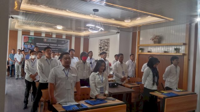 Para peserta Bimtek tentang pengawasan yang diselenggarakan oleh PDAM Kota Makassar/IST