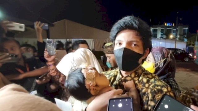 Atta Halilintar bersama istri dan anak hadir dalam resepsi Kaesang-Erina