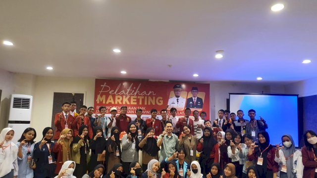 Dinas Pendidikan Sulsel menggelar Pelatihan Marketing untuk Siswa SMK, yang dilaksanakan di Hotel Grand Imawan Makassar, 12 - 14 Desember 2022.