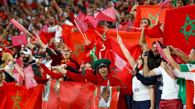 Fans Maroko dan Prancis Ricuh, 1000 Polisi Diterjunkan ke Seluruh Kota Qatar