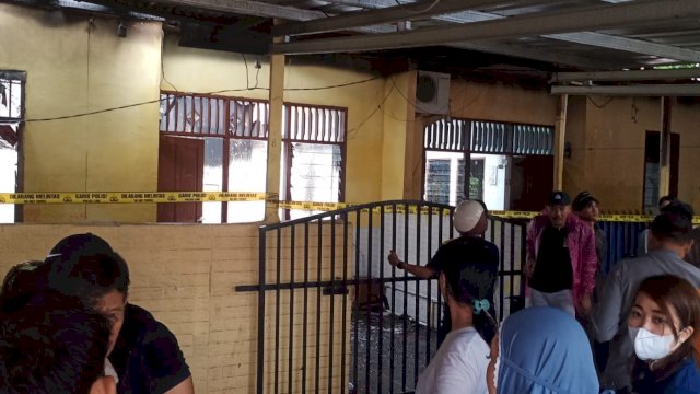 Enam unit 6 rumah di perumahan Dinas Asrama Polisi (Aspol) Tallo, Jalan Sultan Abdullah, Kecamatan Tallo, Kota Makassar terbakar/IST