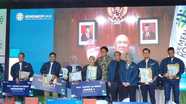 UPTD PLUT Dinas Koperasi dan UMKM Pemprov Sulawesi Selatan berhasil meraih juara 1 kompetisi PLUT Terhebat 2022/Ist