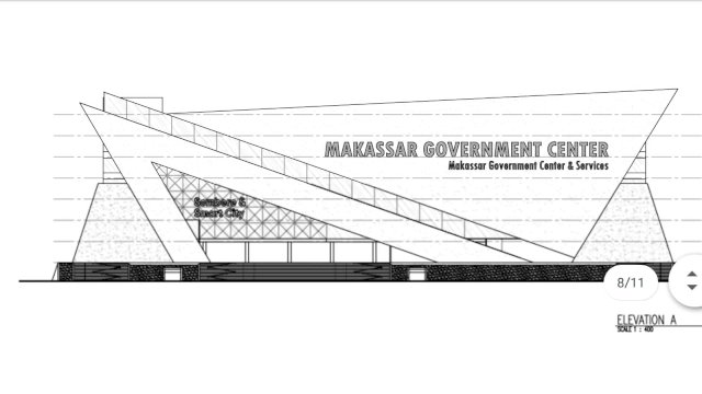 Grand desain MGC atau Makassar Goverment Centre. Foto: dok Dinas PU 