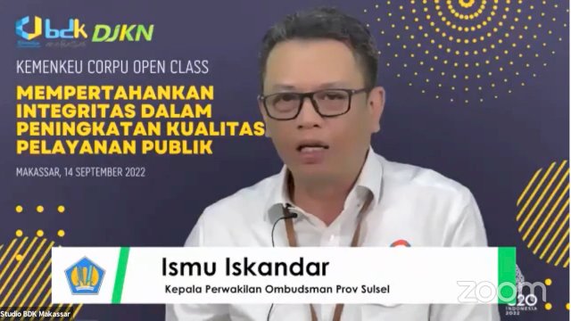 Perwakilan Ombdusman RI Provinsi Sulawesi Selatan, Ismu Iskandar. Foto: ist