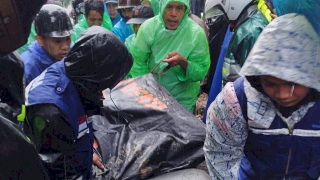Korban bencana tanah longsor Bontote'ne, Kelurahan Bontolerung, Malino, Kecamatan Tinggimoncong, Gowa kembali ditemukan/IST