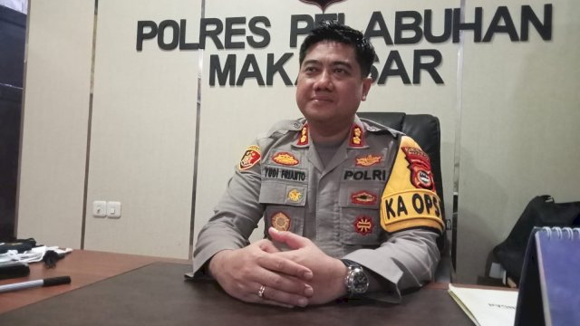 Kapolres Pelabuhan Makassar, AKBP Yudhi Frianto (Portal Media/Reza)