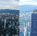 Heboh Aksi Pasangan Rusia Naik ke Puncak Menara Merdeka 118 Malaysia