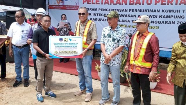 PT Vale Salurkan Rp1,076 Miliar Untuk Dukung Program Pengentasan Permukiman Kumuh di Kolaka 