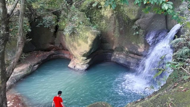 Salah satu destinasi wisata, Air terjun Cinta, Gowa. (Ist)