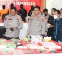 Polrestabes Makassar Gagalkan Peredaran 43 Kg Sabu dan Ratusan Ribu Ekstasi