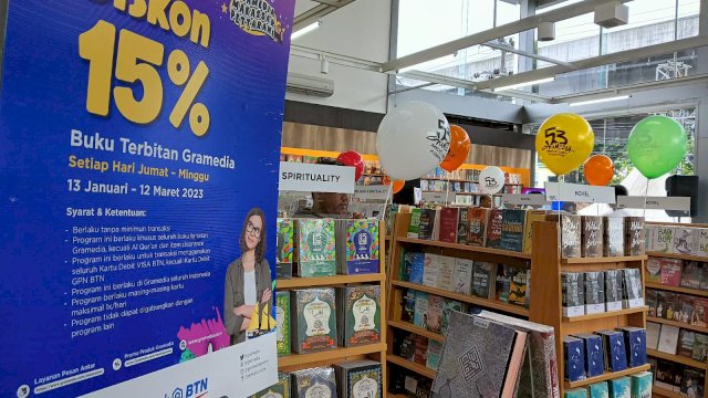 Store Teranyar Gramedia Pettarani Siapkan Ribuan Buku untuk Pecinta Literasi