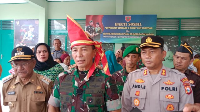 Panglima Kodam (Pangdam) XIV/Hasanuddin Mayor Jenderal TNI Totok Imam Santoso. (Portal Media/Akbar Razak).