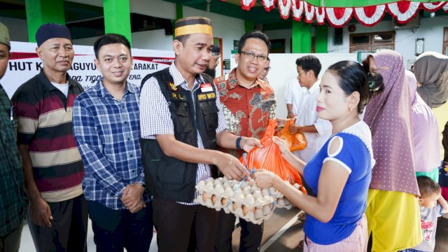 Ketua DPRD Makassar saat menghadiri perayaaan milad pertama PMKTS, di Jalan Kelapa Tiga, Kecamatan Rappocini, Sabtu 11/2/2023/IST