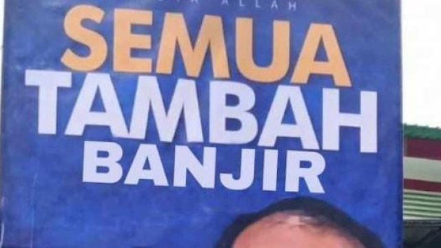 Potongan gambar sindiran warga Kota Makassar soal banjir Makassar. Foto: ist