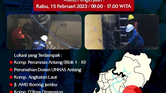 Siap-siap, PDAM Makassar Lakukan Pekerjaan Pompa Air Baku di IPA 3 Antang