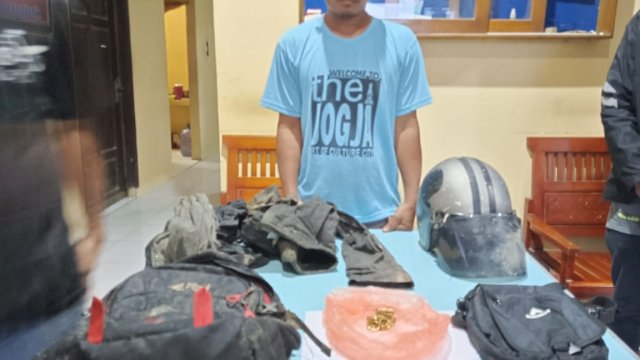 Pria EI yang diamankan Polsek Bola usai membuat laporan palsu (ist)