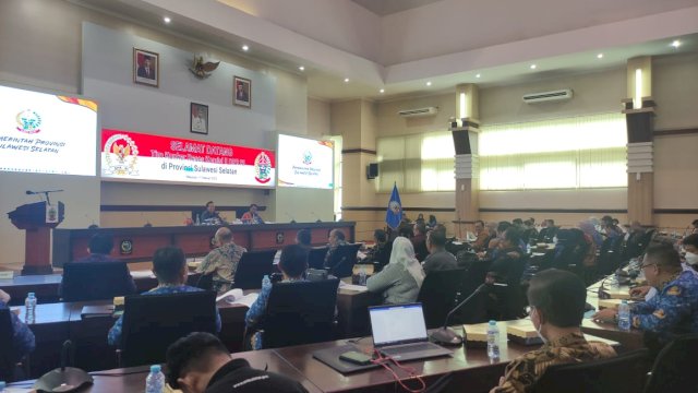 Komisi II Bidang Ekonomi dan Keuangan, DPR RI saat berkunjung ke Kantor Gubernur Sulsel (Portal Media/Al Fath)
