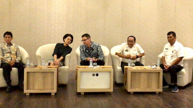 Kepala Kerjasama Pembangunan Internasional (Global Affairs Canada) Kedutaan Besar Kanada untuk Indonesia,Kevin Tokar saat memberikan keterangan pers/Ist