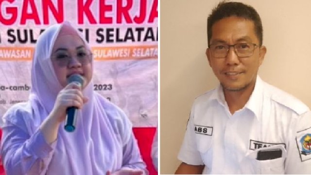  Ketua Gerindra Jeneponto, Vonny Ameliani Suardi (kiri) ditunjuk menggantikan Andi Baso Sugiarto (kanan). (foto: Ist/Int/AkbarRazak/Portalmedia)