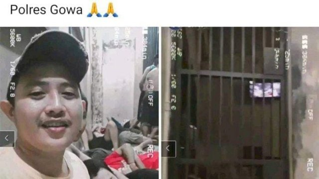 tangkapan layar tahanan main hp. Foto: ist