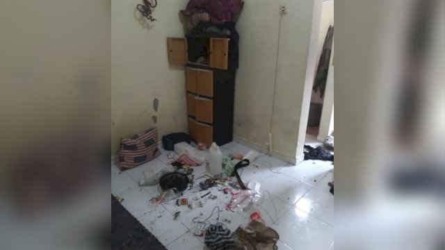 Lokasi indekos yang dijadikan tempat pesta Miras oplosan oleh belasan remaja di Makassar, (ist)