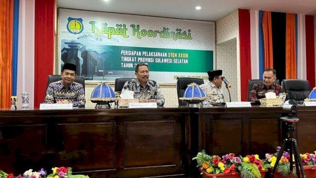 Rapat Koordinasi Persiapan Pelaksanaan Seleksi Tilawatil Quran dan Hadits (STQH) XXXIII tingkat Provinsi Sulsel Tahun 2023.