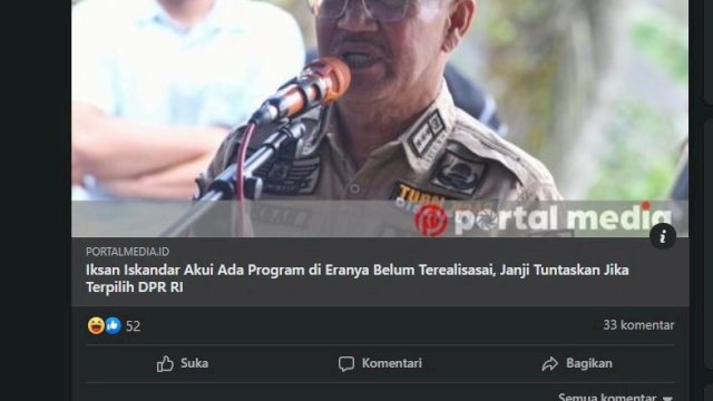 respon netizen di grup facebook Berita Kota Jeneponto 