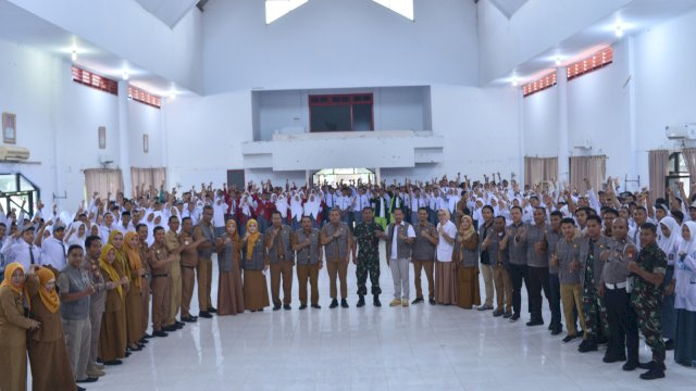 Wakil Bupati Jeneponto, Paris Yasir, saat membuka kegiatan Seleksi Paskibraka tahun 2023.