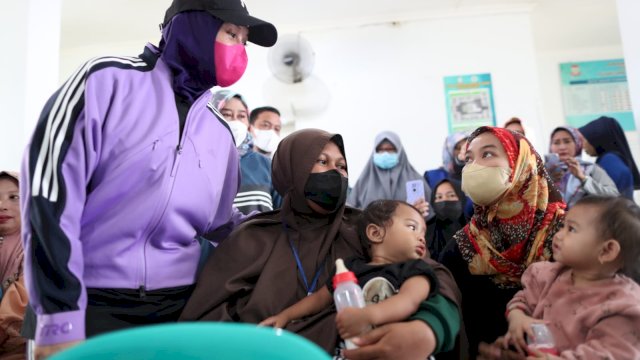 Suasana Grebek Stunting di Puskesmas Malimongan Baru Kecamatan Bontoala. (Ist)
