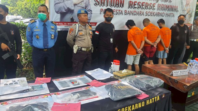 Polresta Bandara Soekarno Hatta&nbsp; meringkus sindikat pemerasan terhadap calon Pekerja Migran Indonesia (PMI) non-prosedural (ilegal).