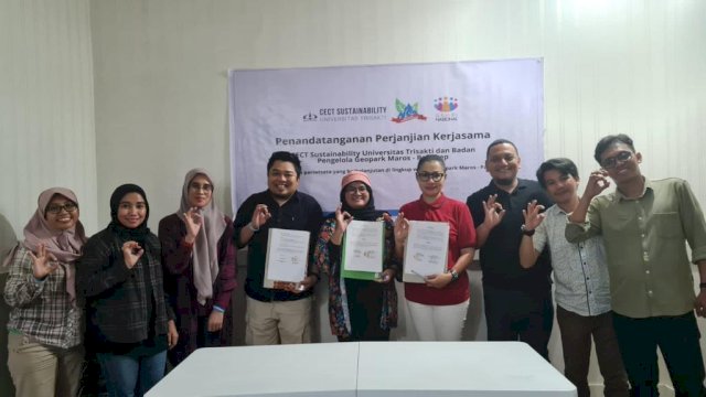 GenPI, CECT Trisakti dan Geopark Maros-Pangkep Jalin Kerjasama Pengembangan Pariwisata